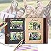 ZEEYUAN Scrapbook Album Leather Photo Album Memories DIY Scrap Book 10.8