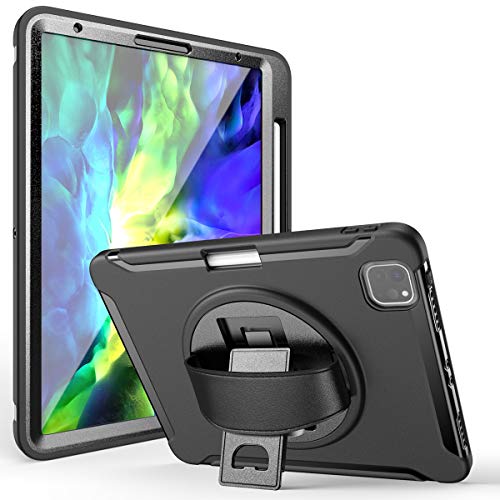 Karylax, iPad Pro 12.9" (6th/5th/4th/3rd Generation, 2022/2021/2020/2018), Screen Protector Included, Heavy Duty Case, Stand