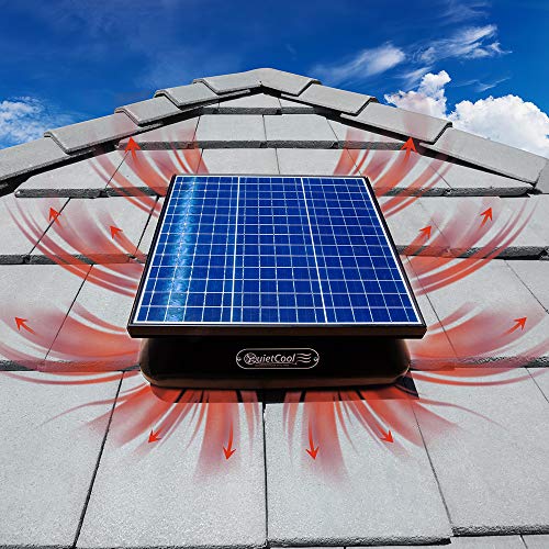 Quietcool 40 Watt Solar Powered Roof Mount Attic Fan #TOP3