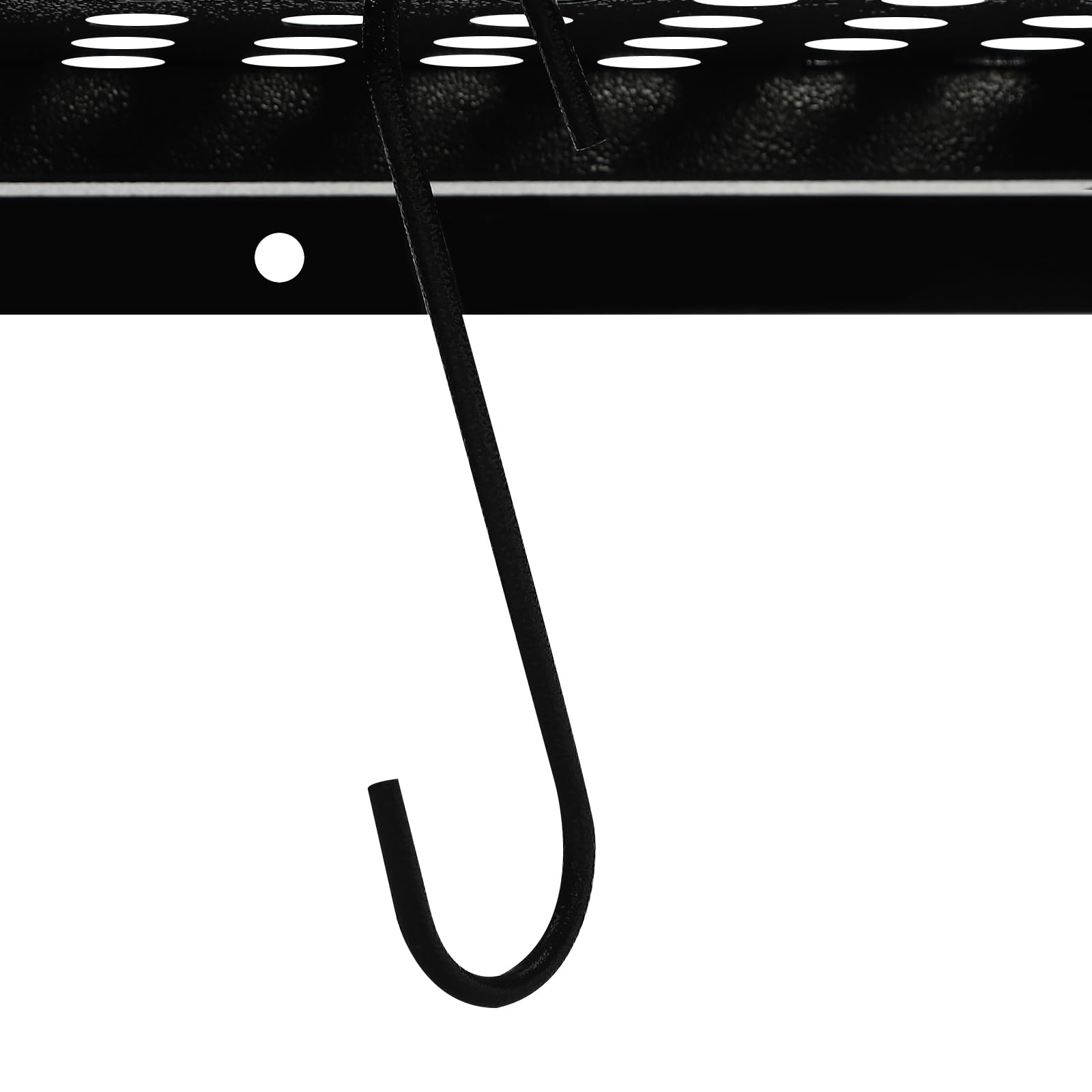 Scaffale da Parete per Garage, Confezione da 2, con 4 Ganci, capacità di carico di 560 libbre (Totale) (Nero, 72" x 24"/ciascuno)