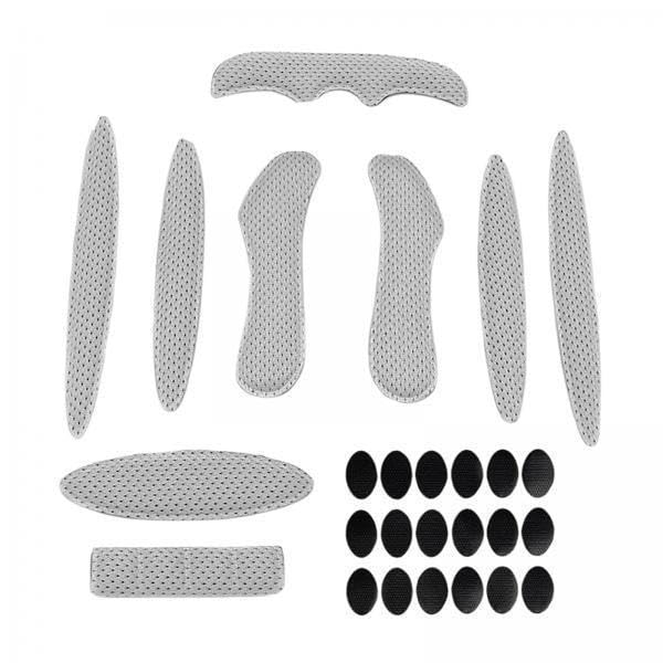 RNXRZANK 3X 27pcs Bike Helmet Padding Kits Universal Replacement Foam Pads Set Sponge Liner Chin Strap Mat, Grey