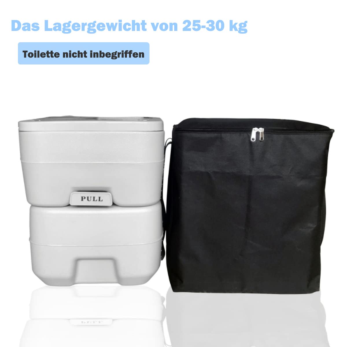 Sac De Transport Pour Toilettes Portables Camping - Nylon Oxford 600D, 43x38x44 Cm - Grande Capacité