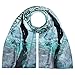 Price comparison product image VON LILIENFELD Scarf Satin Women Long Art Motif Theo Michael: Romance