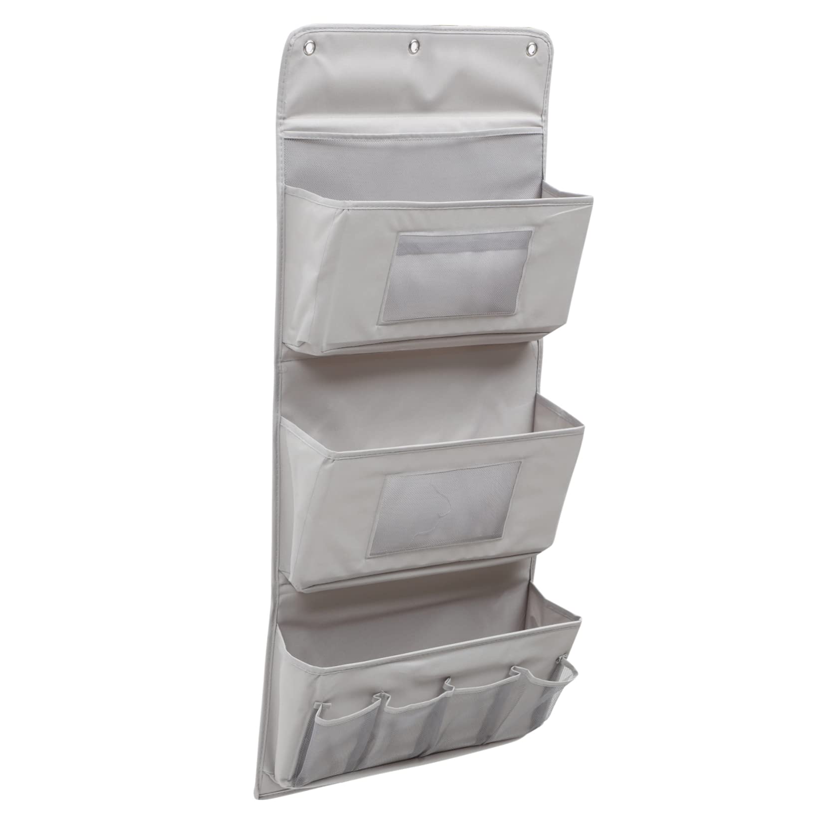 OUNONA Pochette Suspendue pour Placard à 3 Niveaux, Polyester Gris