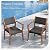 Sophia & William Patio Outdoor Table and Chairs Set, Patio Dining Sets for 8, 9 Pieces Patio Table Set Acacia Wood Table Expandable and Rattan Chairs for Backyard Deck Porch Outside