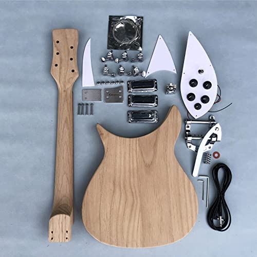 Censtar Diy 325 Electric Guitar Kits With Roasted Alder Body And Neck Padauk Fretboard,Unfinished Uncut Guitar Kit Build Your Own Electric Guitar All Components Included (Tremolo, Right) #TOP1