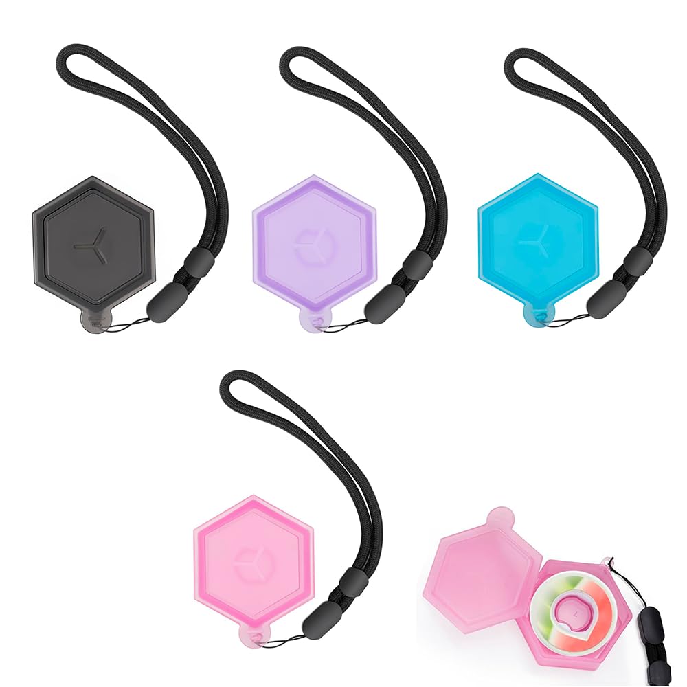 XFSRG 4 Pieces Colorful Aromatic Capsule Storage Box with Strap Perfect for Air Up Pods