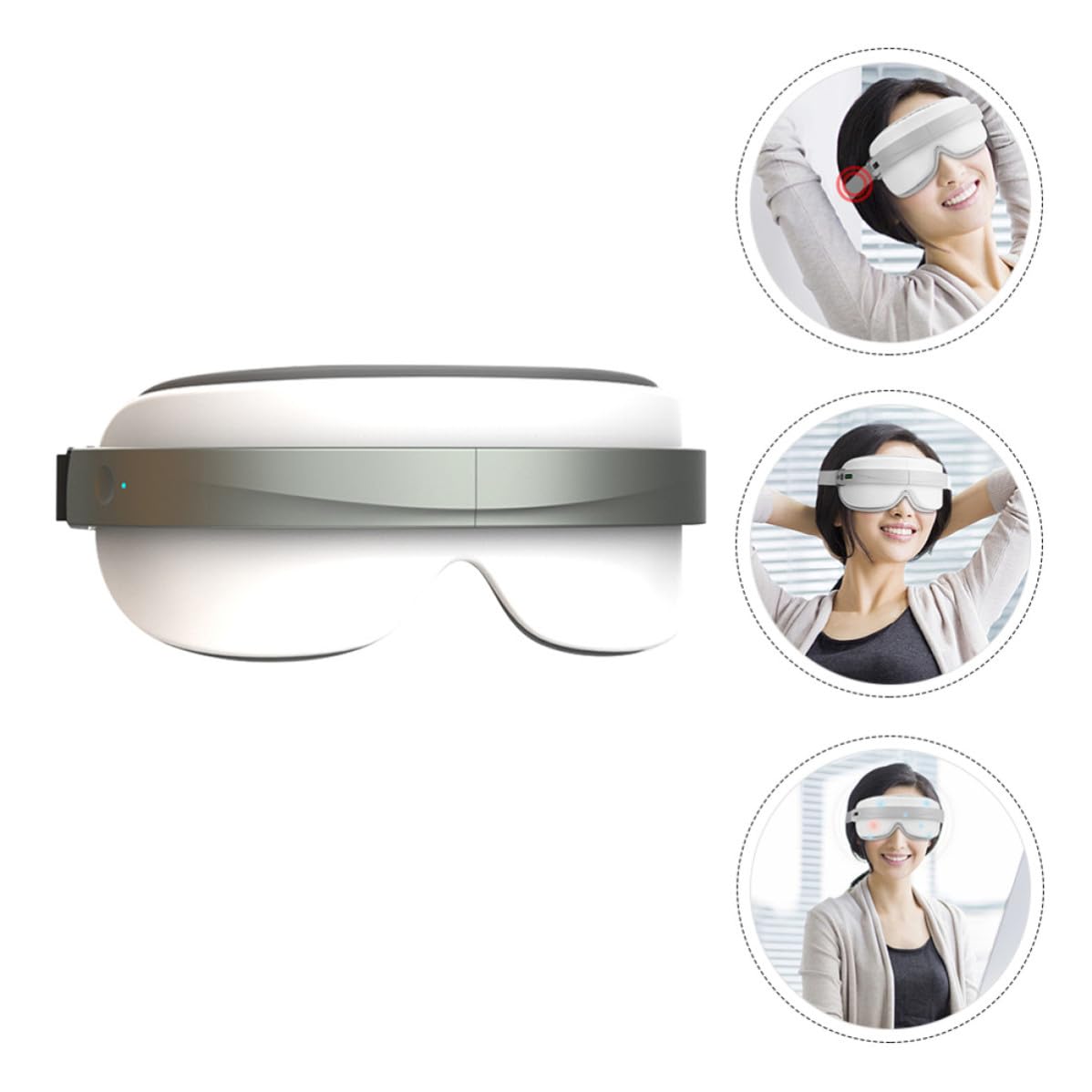 Masajeador de Ojos USB Recargable para Aliviar Fatiga Ocular
