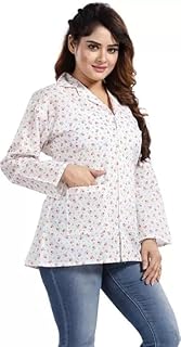 abrav Women's Cotton Printed Summer Coat with Front Pockets | Lightweight Sun Protection Summer Coat-picture-49