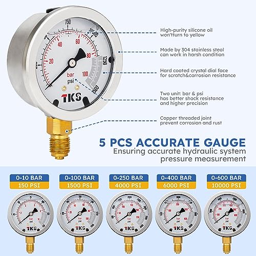Ailemenova ANHPTK01 Hydraulic Pressure Test Kit thumb #2