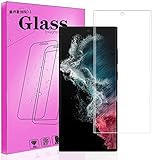 対応 Galaxy S22 Ultra [ SC-52C SCG14 ] 用の【指紋認証対応】曲面ガラスフィルム旭硝子製 FOR Galaxy S22 Ultra SC-52C SCG14 用の強化ガラ 液晶保護フィルム 9H硬度 高透過率 指紋防止 気泡ゼロ 防爆裂 スクラッチ防止 PCduoduo