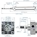 Baomain Pneumatic Air Cylinder SC 63 x 500,PT 3/8, Bore 2 1/2 inch(63mm), Stroke 20 inch(500mm),Dual Action 1 Mpa,for Industrial Machinery
