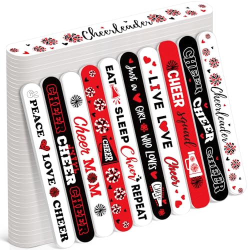 50 Pack Cheerleader Gifts Bulk for Team Cheer Mini Nail Files
