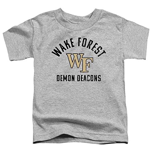 Wake Forest Demon Deacons Official Demon Deacons Logo Unisex Toddler T Shirt,Athletic Heather, 4