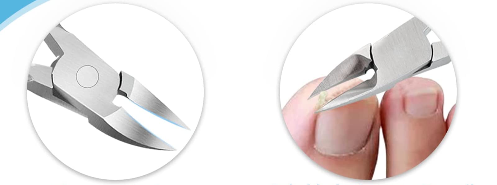 20x Zehennagel Knipser mit gebogener Spitze für leichtes Schneiden Nagel Knipser für Pediküre Nagelzange Nagelknipser aus Edelstahl Rot (20x Stück)