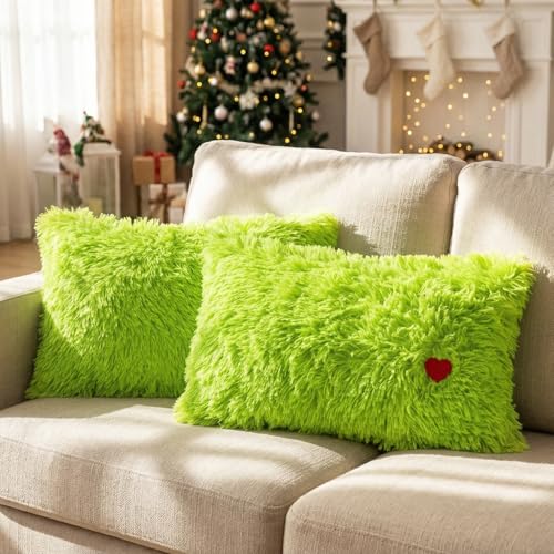 VitalCozy Faux Fur Pillow Covers
