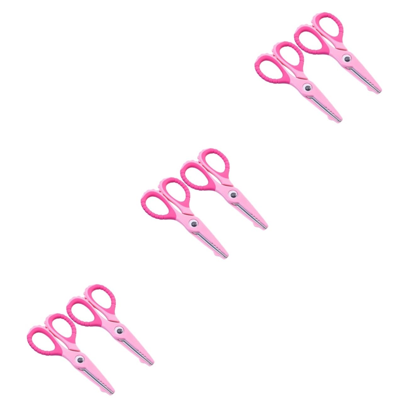 Lurrose 6 Pz forbici per bambini forbici di sicurezza da allenamento per i bambini delle scuole di sicurezza per multiuso Cartone animato decorare alunno