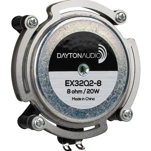 Dayton Audio EX32Q2-8 Dual Steel Spring Balanced 2-Hole 32mm Exciter 20W 8 Ohm