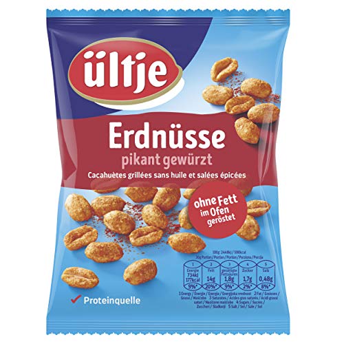 ültje Erdnüsse, pikant gewürzt, ohne Fett geröstet, 200g Cover