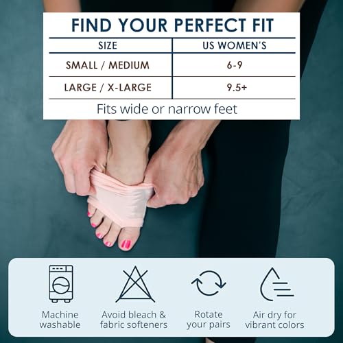 Image of Yoga Socks for Women Non Slip, Toeless Non Skid Sticky Grip Sock - Pilates, Barre, Ballet