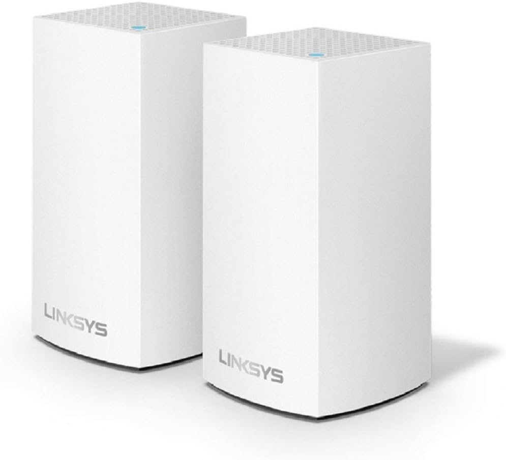 Linksys WHW0102 Velop Whole Home Smart Mesh Wi-Fi System with 2-Port Gigabit Ethernet 2 Pack, White (Renewed) Linksys WHW0102 Velop Whole Home Smart Mesh Wi-Fi System with 2-Port Gigabit Ethernet 2 Pack, White (Renewed)