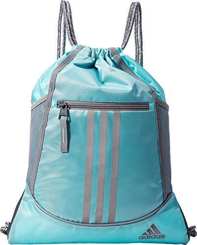 Image of adidas Alliance II Sack Pack, One Size, Clear Aqua /Light Onix /Heather Cording