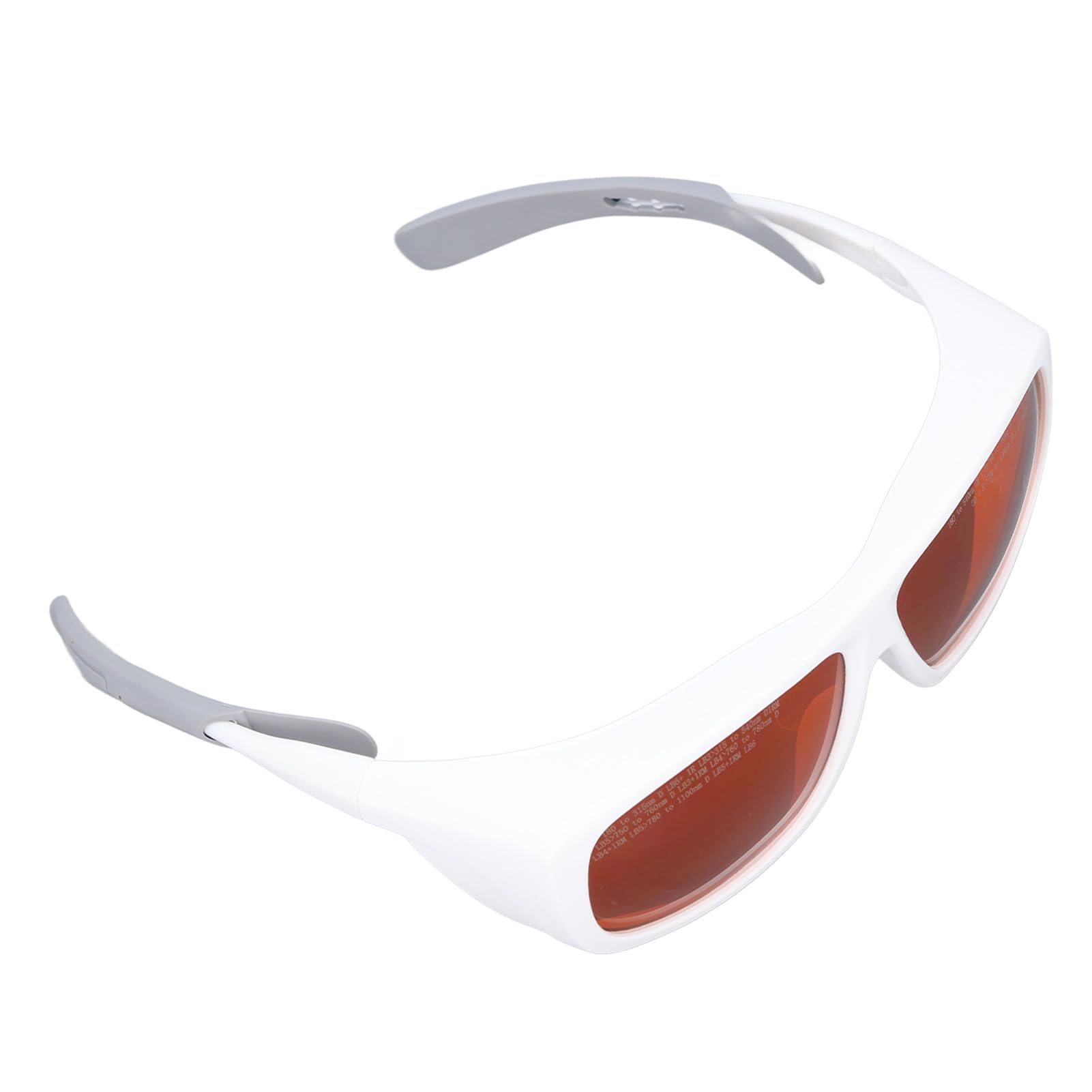 FTVOGUE Laserschutzbrille, PC-Laserschutzbrille 180 Bis 540 Nm und 750 Bis 1100 Nm, 18% VLT, Schnelle Lichtreaktion für den Einsatz in Laboren und Werkstätten von Glasfasertechnikern