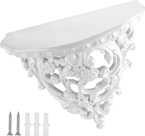 GYOTUU Exhibición decorativa montada en la pared, manualidades de pared flotantes de resina europea, decoración de arte de pared para plantas,