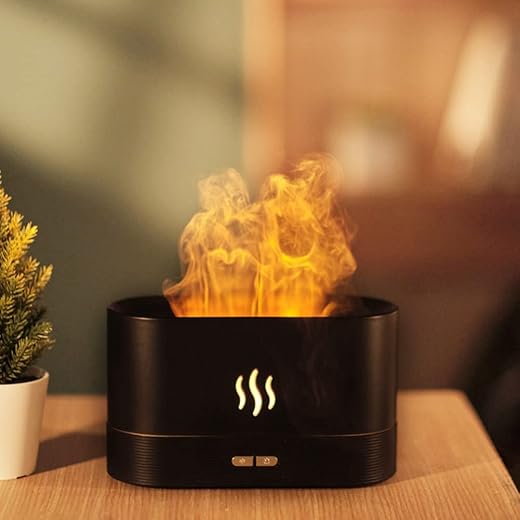 Bletilla Flame Diffuser Humidifier Auto Off 180ml Essential