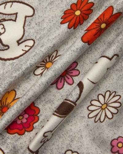 Image of COCO BRANDS Peanuts Snoopy Womens Pajama Set - 2 Piece Short Sleeve Button Down Sleep Shirt and Pajama Shorts
