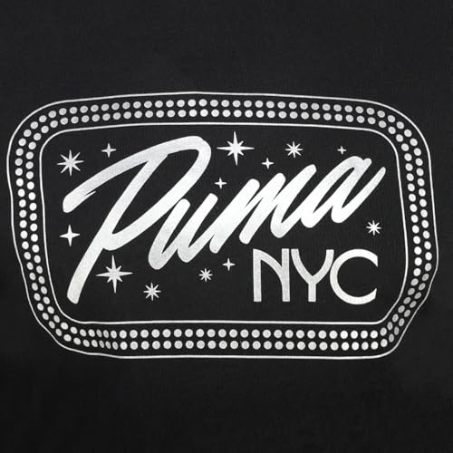 PUMA Mens NYC Broadway Graphic Billboard Crew Neck Short Sleeve Casual Tops Casual - Black3