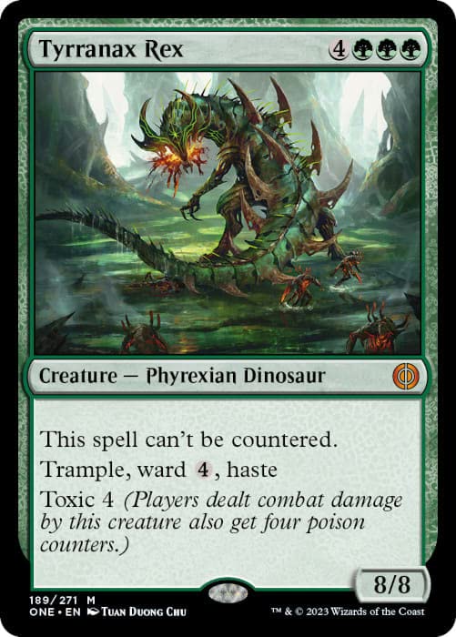 Amazon.com: Magic: the Gathering - Tyrranax Rex (189) - Phyrexia