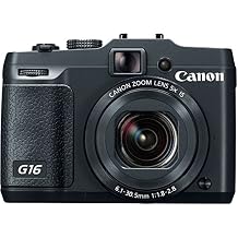 Canon PowerShot G16 Digital Camera w/ 12.1 MP 1/1.7 Inch Sensor & Wi-Fi Enabled