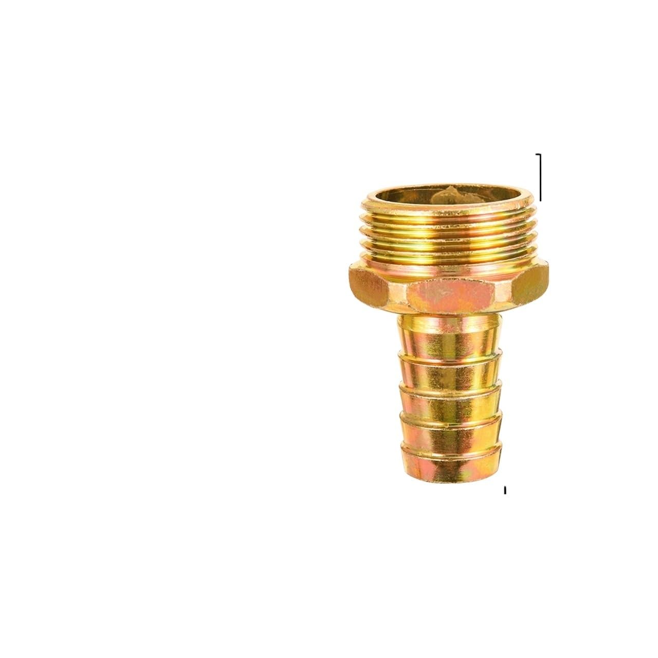 BFsaceqa 1 BSP Male Thread Metal Connector Reduce To 16/19/25/32mm Hose Barb Pneumatic Pagoda Coupler Irrigation Pipe Plumbing Fitting(To 19mm)