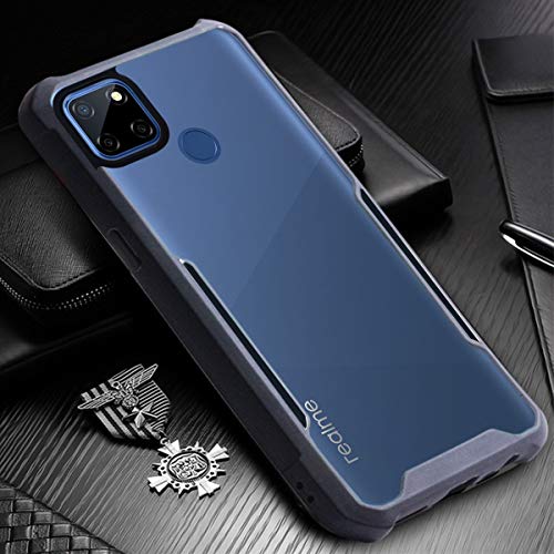 Image of Jkobi Hard PC Crystal Bumper Shockproof Back Cover Case for Realme C25 | C25s with Camera Protection (Matte Black)