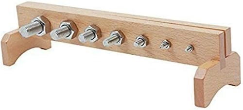 Miniatura 1 de Montessori Niños Life Skill Juguetes educativos Tornillos de madera para bebés Tornillos y tuercas Aprendizaje preescolar Capacitación Ayuda