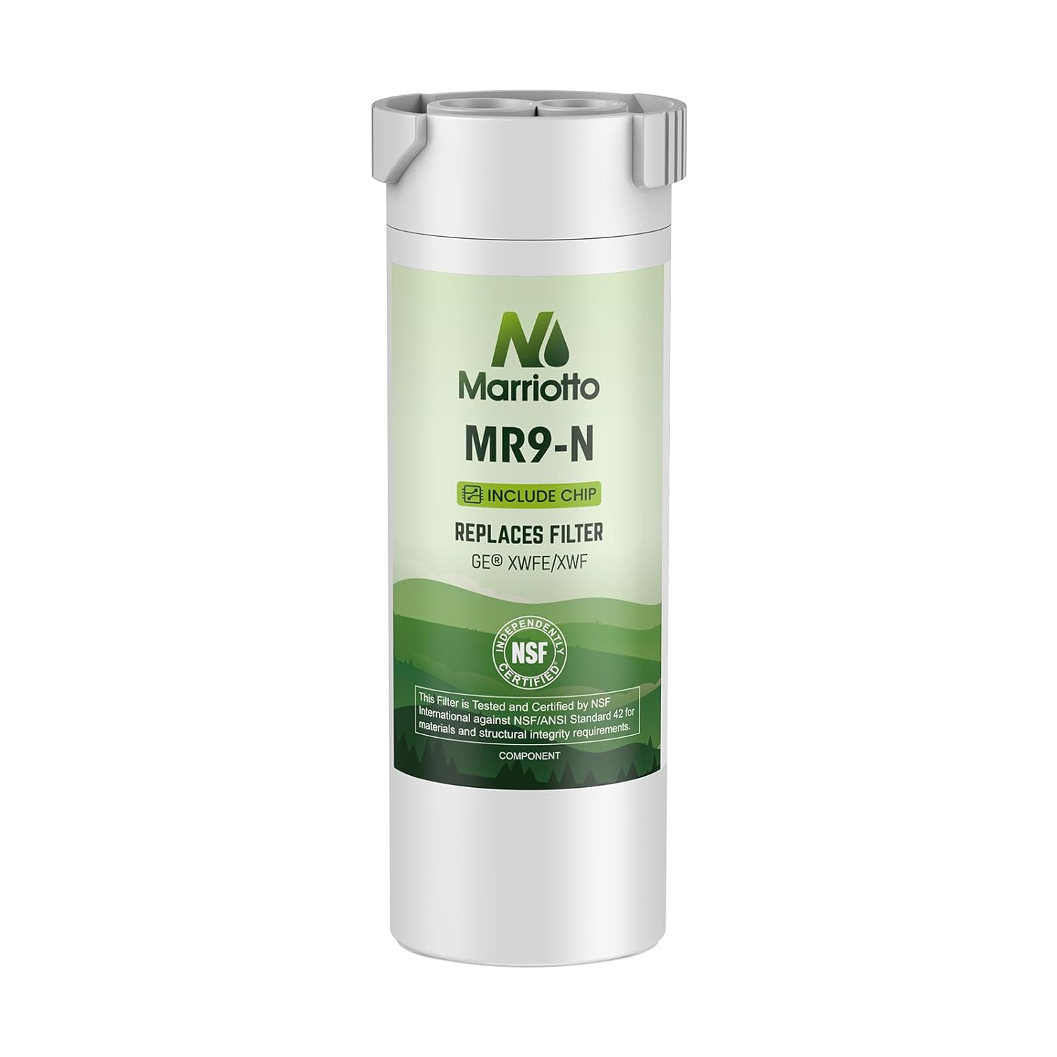 MARRIOTTO Water Filter Compatible with XWFE Built-in CHIP Replacement for GE XWFE XWF Refrigerator Water Filter Pack of