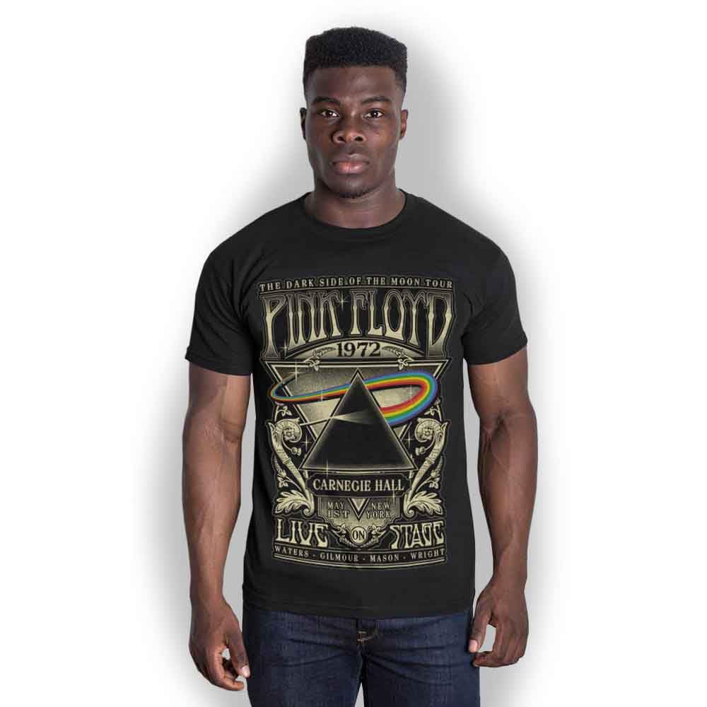 Pink Floyd Men's Black T Shirt Carnegie Hall Poster Band Logo Official Unisex Xxxxl