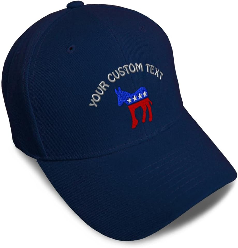 Speedy Pros Baseball Caps for Men & Women Embroidered Democrat A Embroidery Ladies & Men Baseball Hats Acrylic