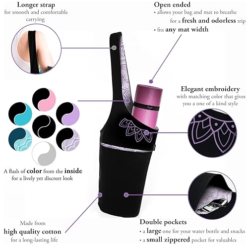 Yoga Mat Bag & Carrier with Pockets for Women - Image 5