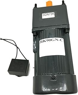 JEEFUSE 5IK90GN-C AC Fixed Speed 90W Single-Phase Motor AC 220V Constant Speed Slow Speed Motor Reversible with Capacitance (Size : 12axis 10rmp)