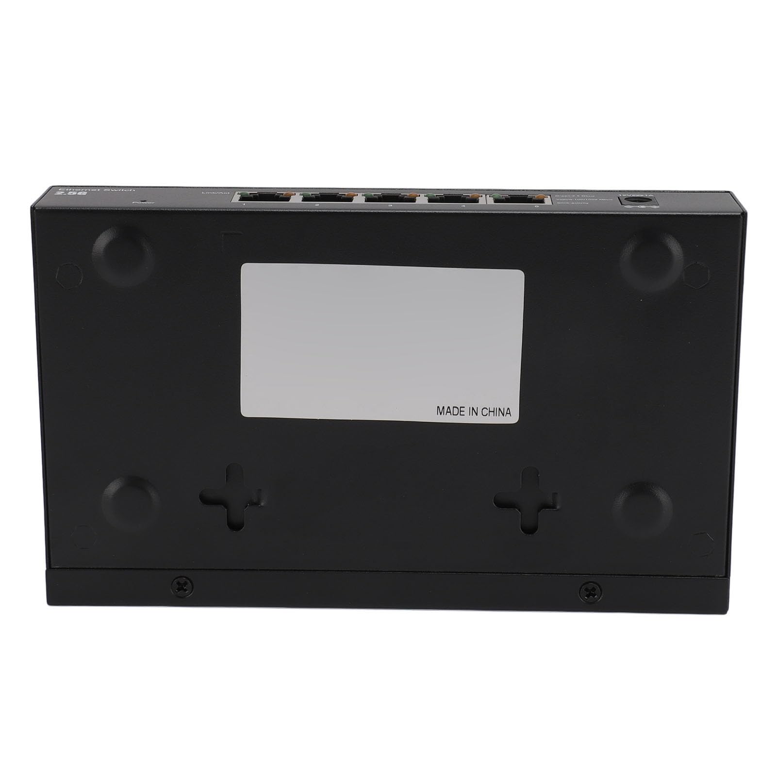 Switch di rete Gigabit Ethernet a 5 porte, migliora l'efficienza di inoltro 100-240 V in lega di alluminio 5 porte 2.5G Switch porta di rete per ufficio (BROLEOonseiyg0gm-12)