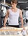 HANERDUN Mens Slimming Shirt Body Shaper Vest Compression Shirt Shapewear Hide Gynecomastia Slimming Vest White