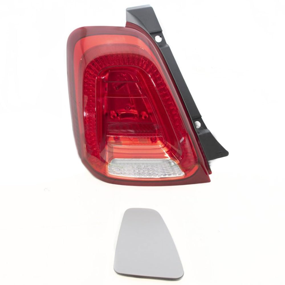 PRASCO FT0324154 FANALE POSTERIORE SINISTRO (LATO GUIDA) SENZA PORTALAMPADA CON TAPPO ROSSO SPECIFICO PER 500 DAL 2015 AL 2022