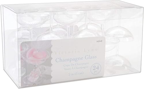 DaricePlantilla para grabar en relieve Copas de champaña 2 24Pkg-Clear de plástico