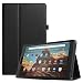 Fintie Folio Case for All-New Amazon Fire HD 10 Tablet (7th Generation, 2017 Release) - Premium PU Leather Slim Fit Smart Stand Cover with Auto Wake/Sleep for Fire HD 10.1" Tablet, Black