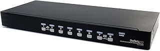 StarTech.com 8 Port VGA KVM Switch - 1U Rack Mount - USB VGA KVM Switch with Audio - 1920 x 1440 @60hz - KVM Video Switch (SV831DUSBAU)