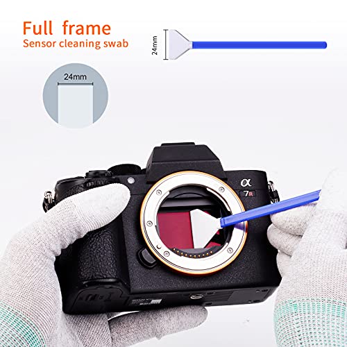 Image of K&F Concept Cleaning Kit 10 x 24mm APS-C Sensor Cleaning Swab, DSLR or SLR Digital Camera Cleaning kit and Full Frame Sensor Cleaning Swab (24mm Cleaning Stick)