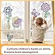 Sonnenfänger-Kits für Mädchen 6 7 8 9 10 Jahre alt, DIY Diamant Malerei Kit Blume für Kinder ab 6 Jahren, 5D Edelstein Stein Fenster Kunst Handwerk Aufkleber Kit für Jungen als Weihnachten