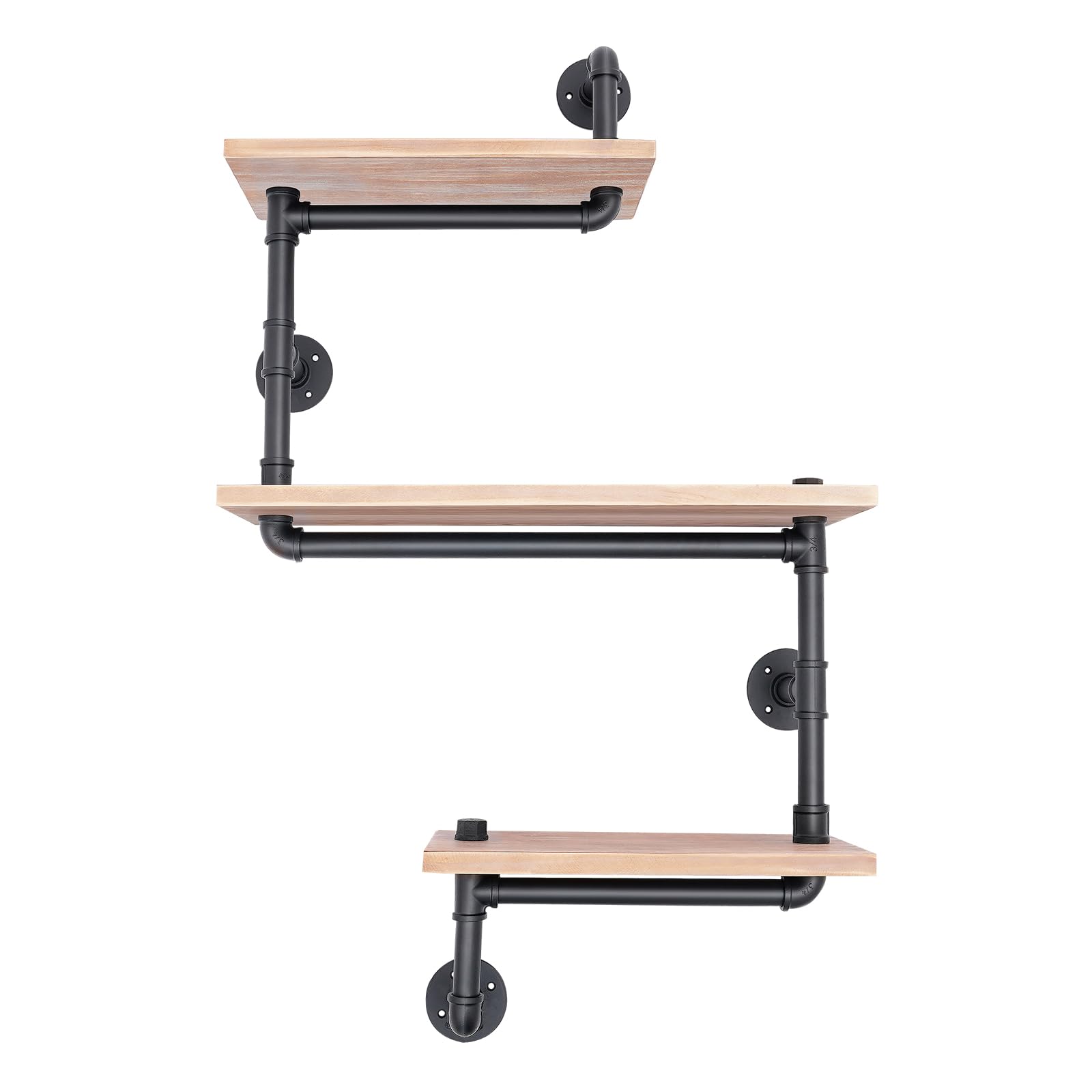 Étagère murale bois et métal au design épuré pour décoration intérieure